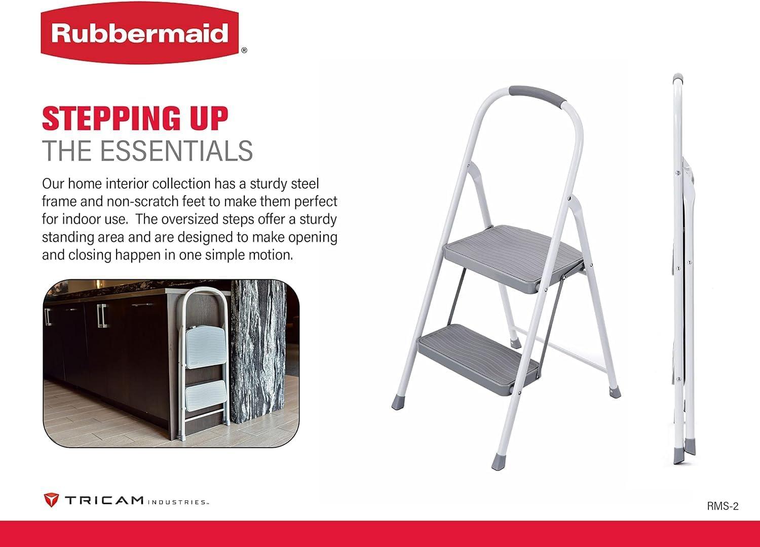 Rubbermaid 2-Step Steel Step Stool