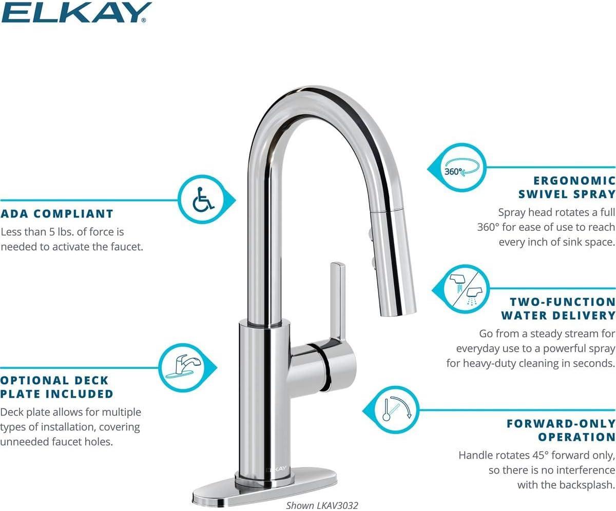Elkay LKAV3032LS Avado Pull Down Bar Faucet
