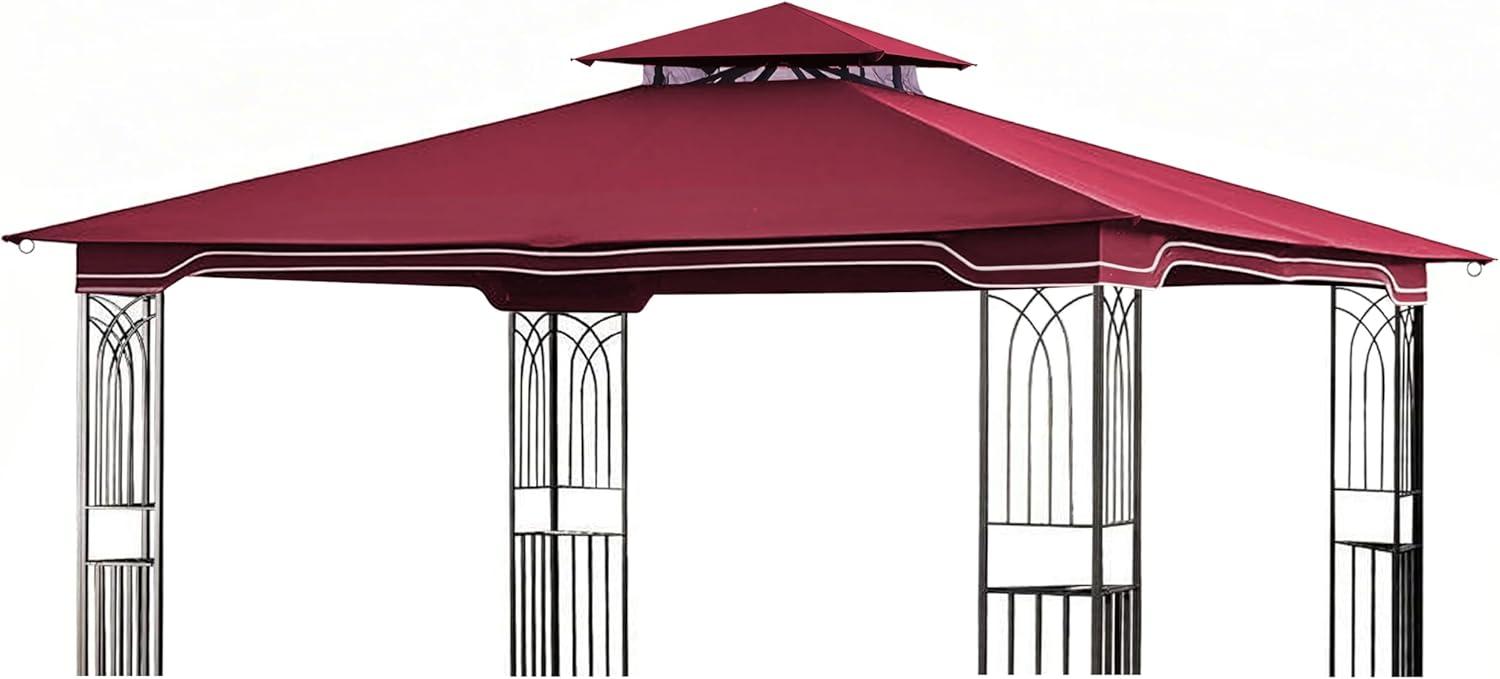 Maroon Replacement Gazebo Canopy for 10 x 12 Regency II Patio Gazebo, Easily Update Your Gazebo