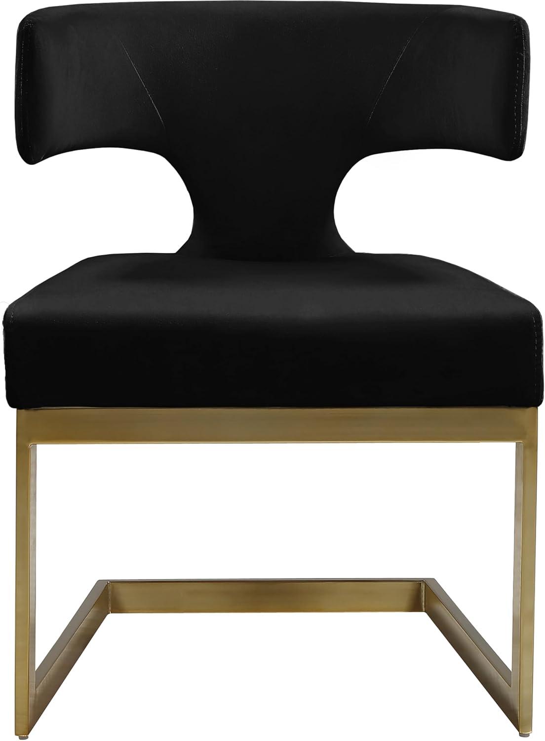 Meridian Furniture Alexandra Black Velvet Dining Chair