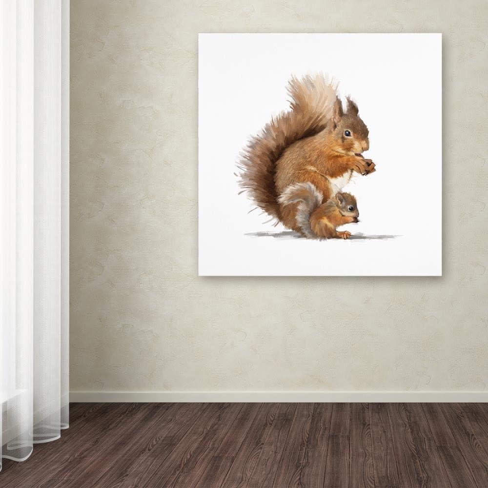 Trademark Fine Art 'Squirrel' Canvas Art by The Macneil Studio