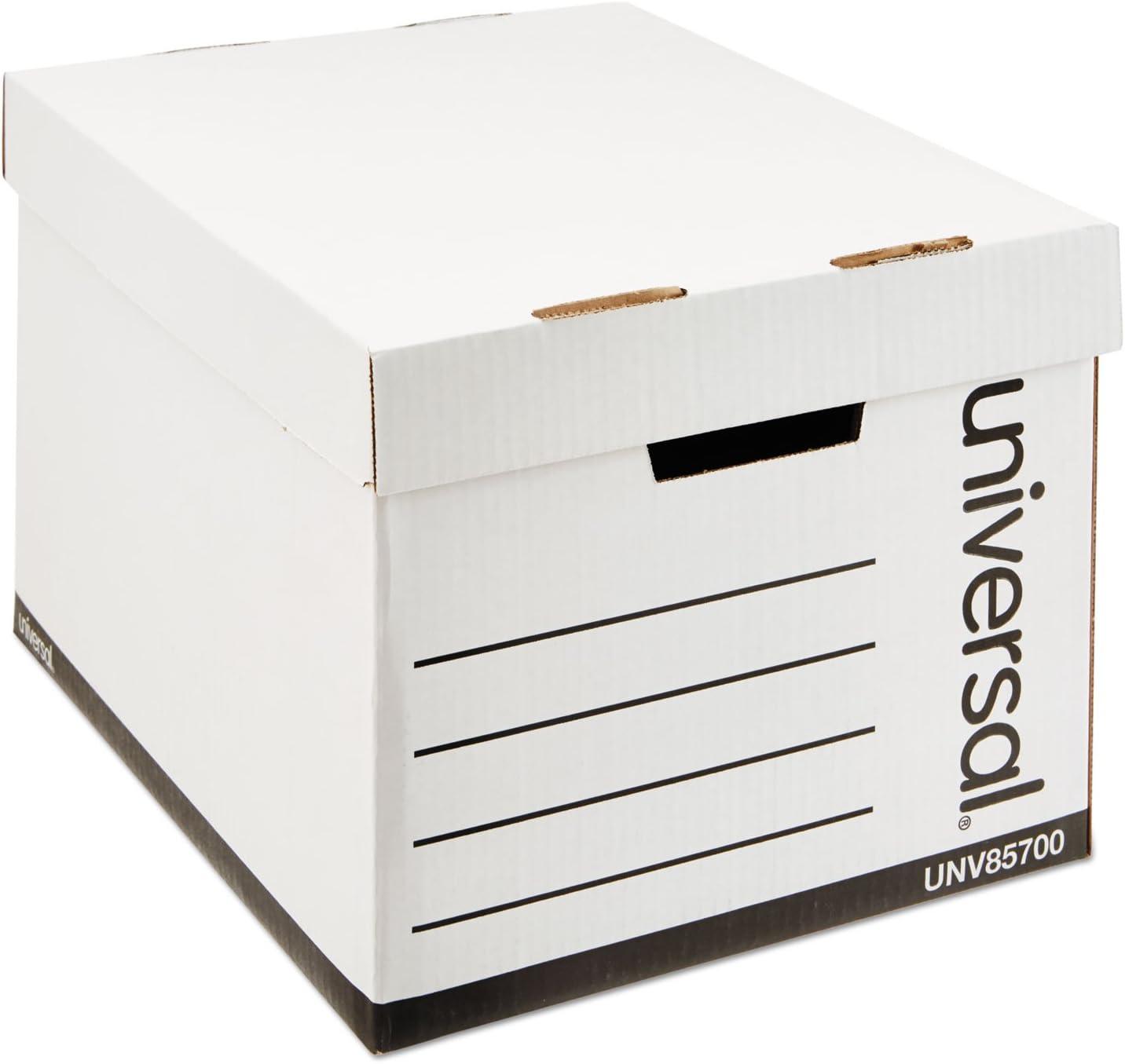 Extra-Strength Storage Box with Lid, 12/Carton