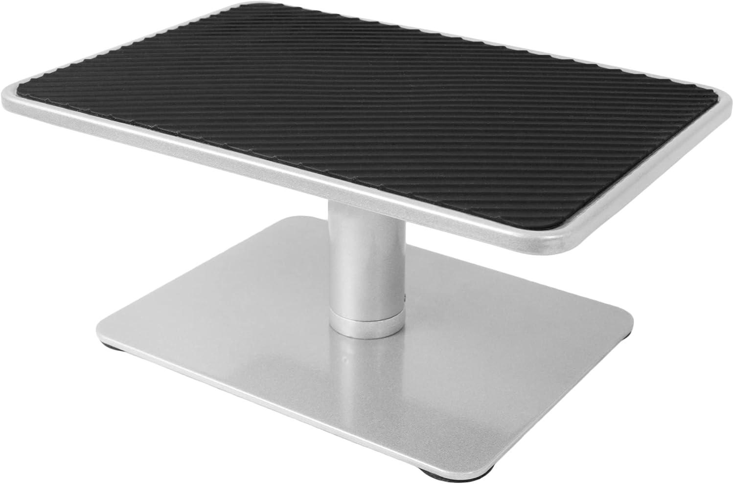 Silver Adjustable Ergonomic Monitor and Laptop Riser Stand