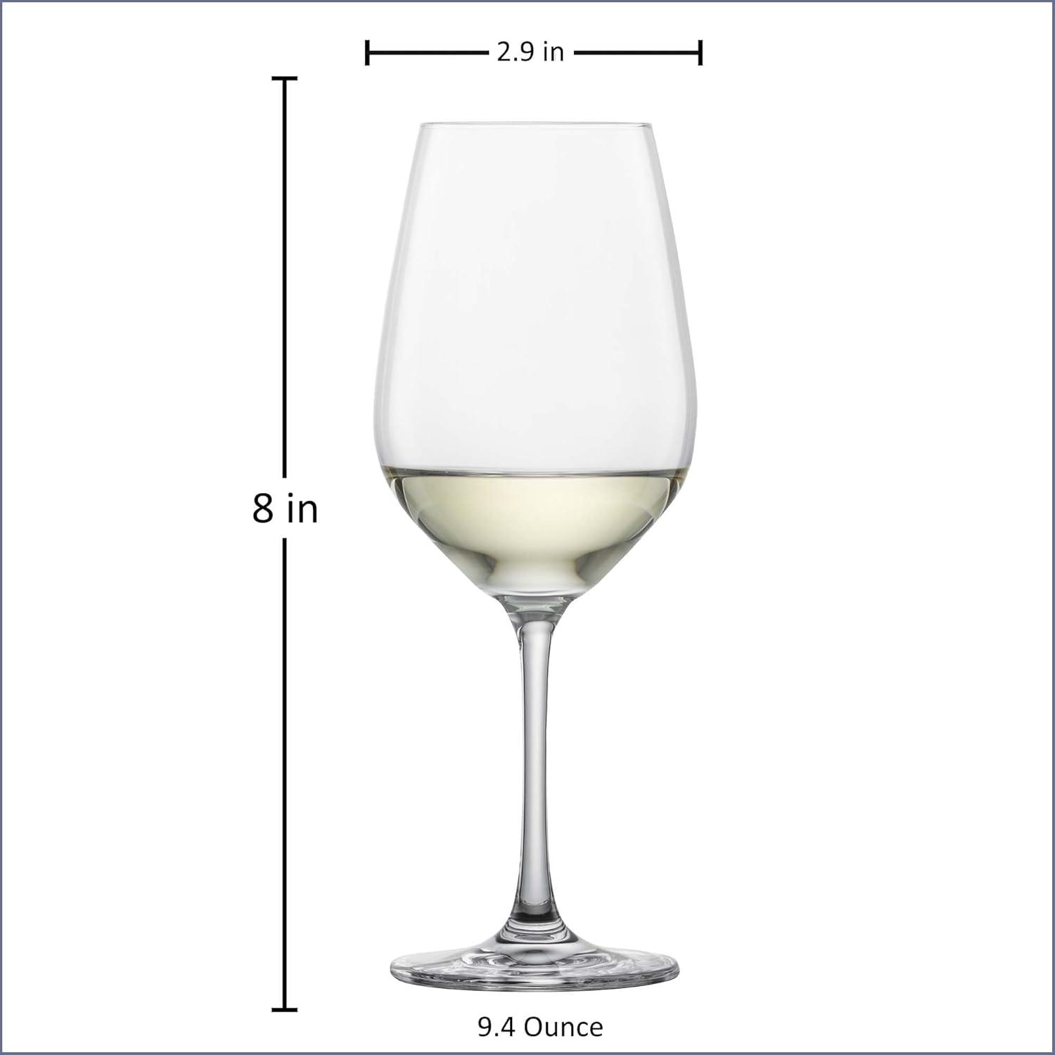 Forte 9 oz. Crystal White Wine Glass