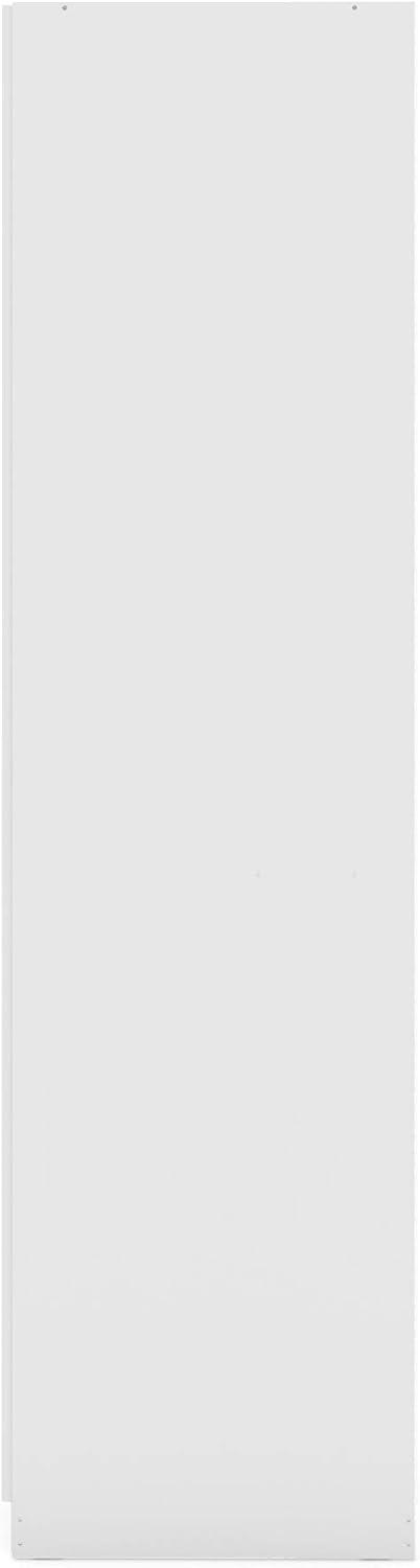 Gramercy Wardrobe Armoire Closet White - Manhattan Comfort: Bedroom Storage, 2 Drawers, 6 Doors