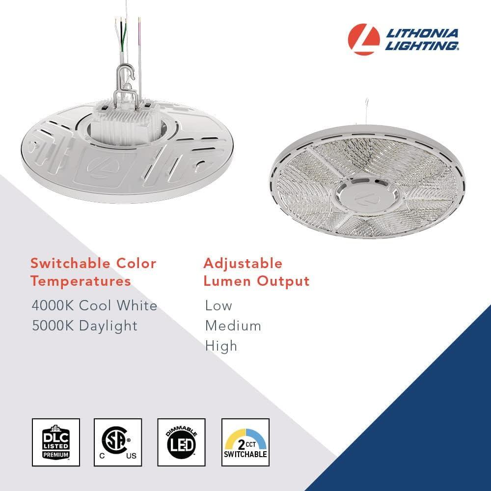 Modern Dimmable LED Ceiling Light with Remote Control, White Polycarbonate Shade