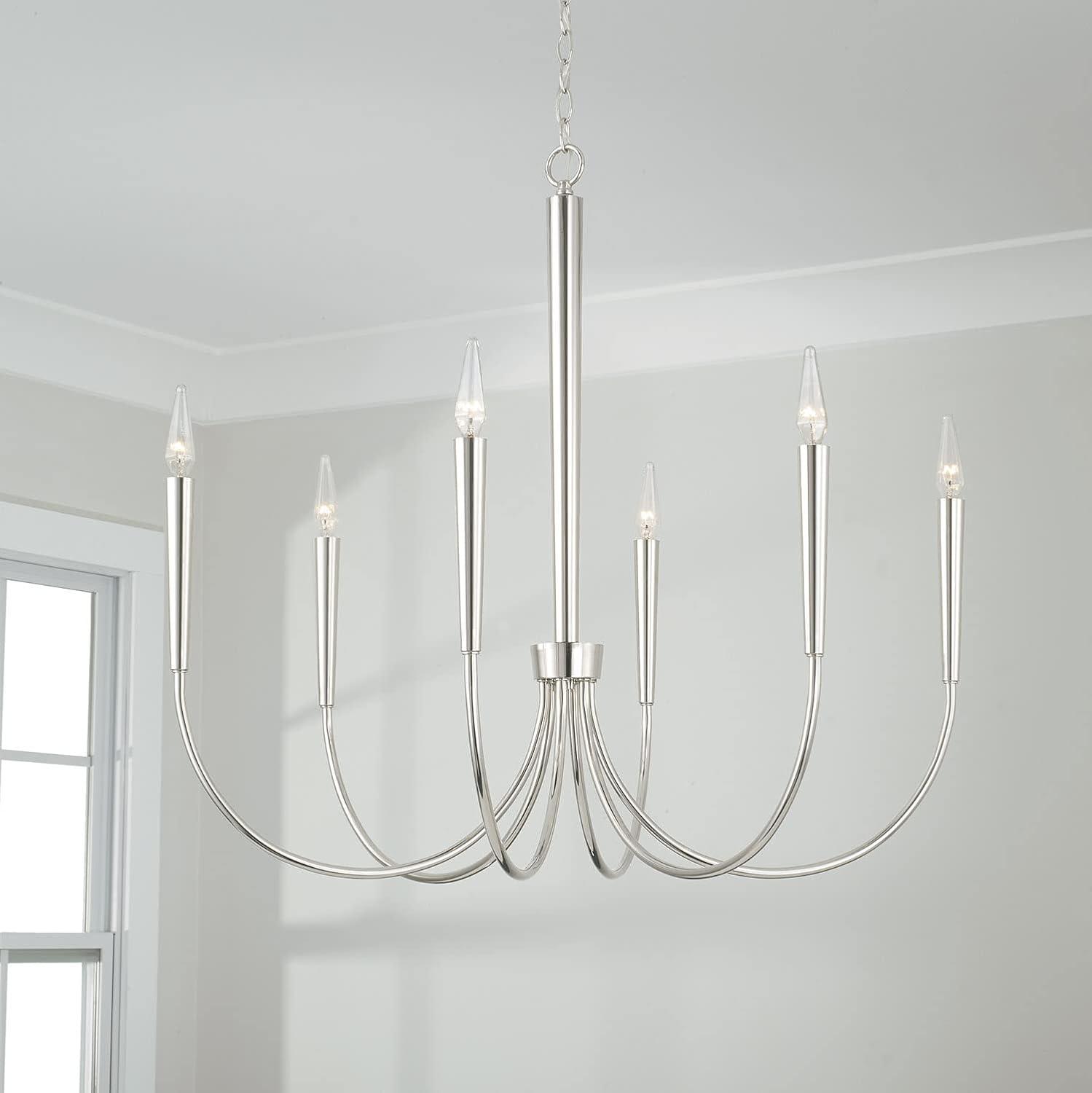 6 - Light Dimmable Classic / Traditional Chandelier