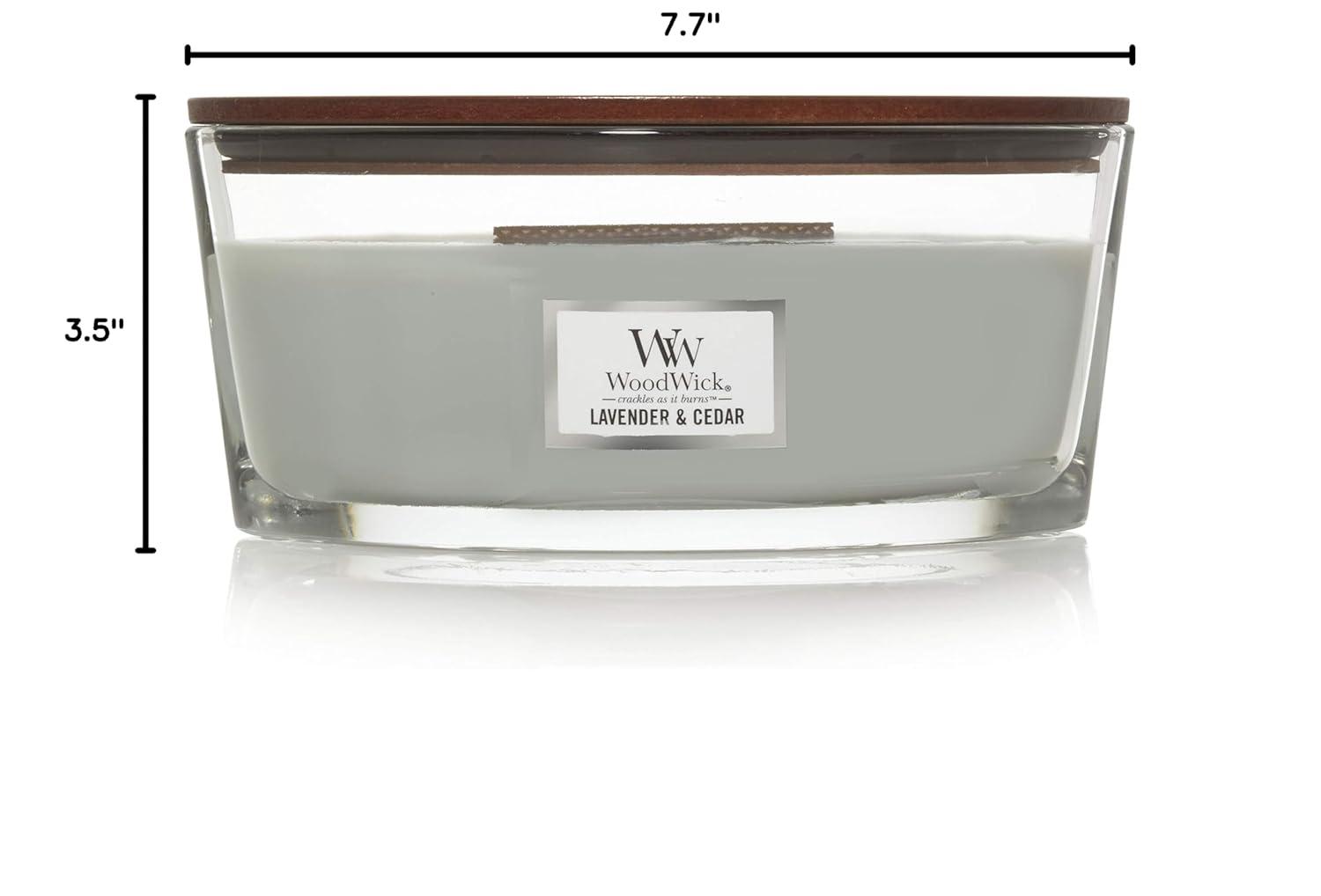 WoodWick Lavender & Cedar - Ellipse Candle