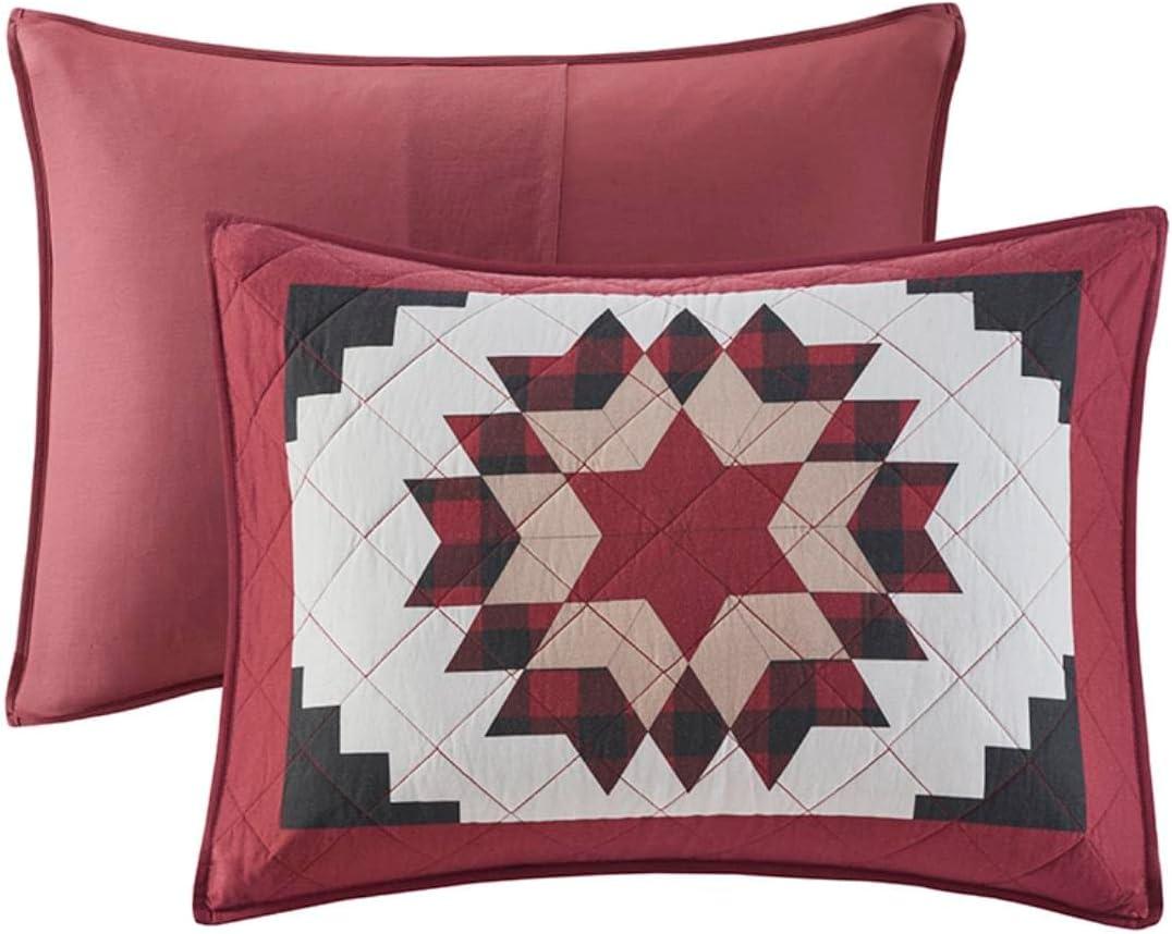 Compass Cotton Quilt Mini Set Red - Woolrich