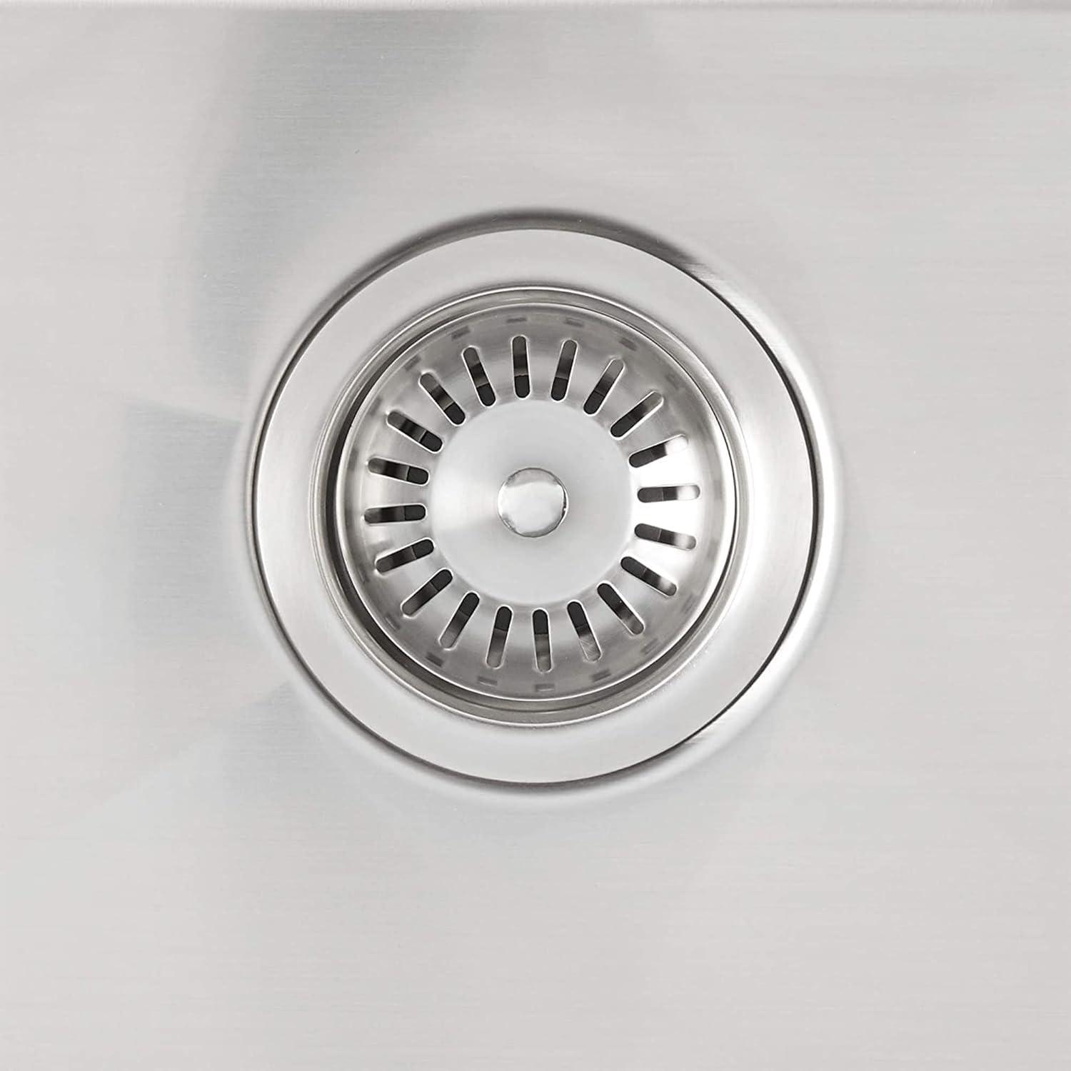 36-Inch Brushed Stainless Steel Farmhouse Apron-Front Single Bowl Kitchen Sink
