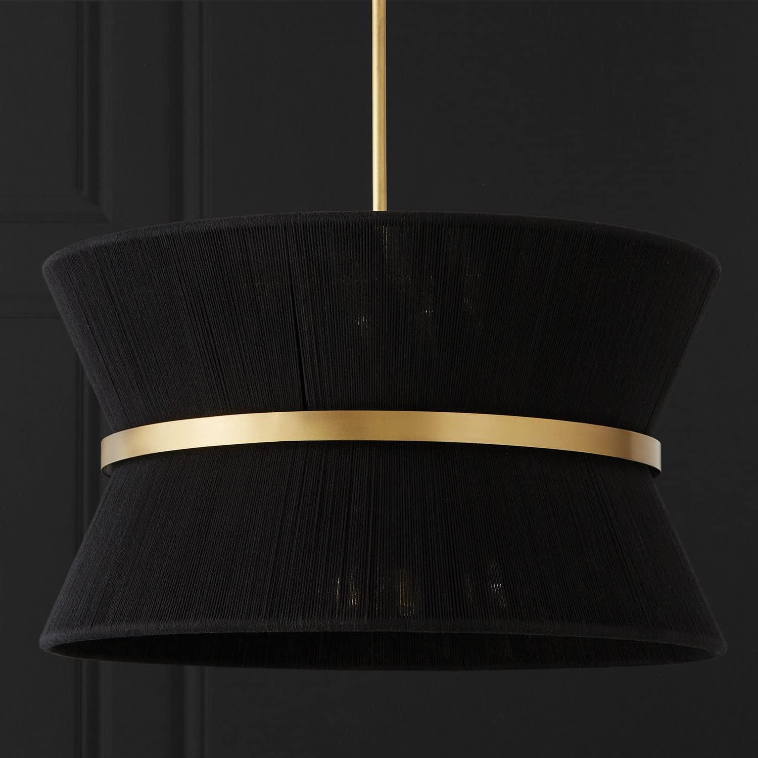 8 Light Pendant-Black Rope/Patinaed Brass Finish Capital Lighting 341281Kp