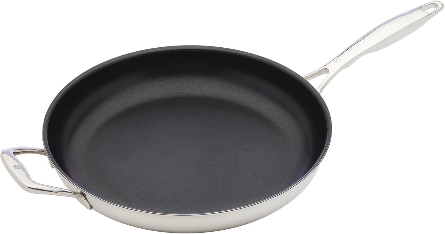 Swiss Diamond Prestige Stainless Steel Non-Stick Frying Pan with Lid