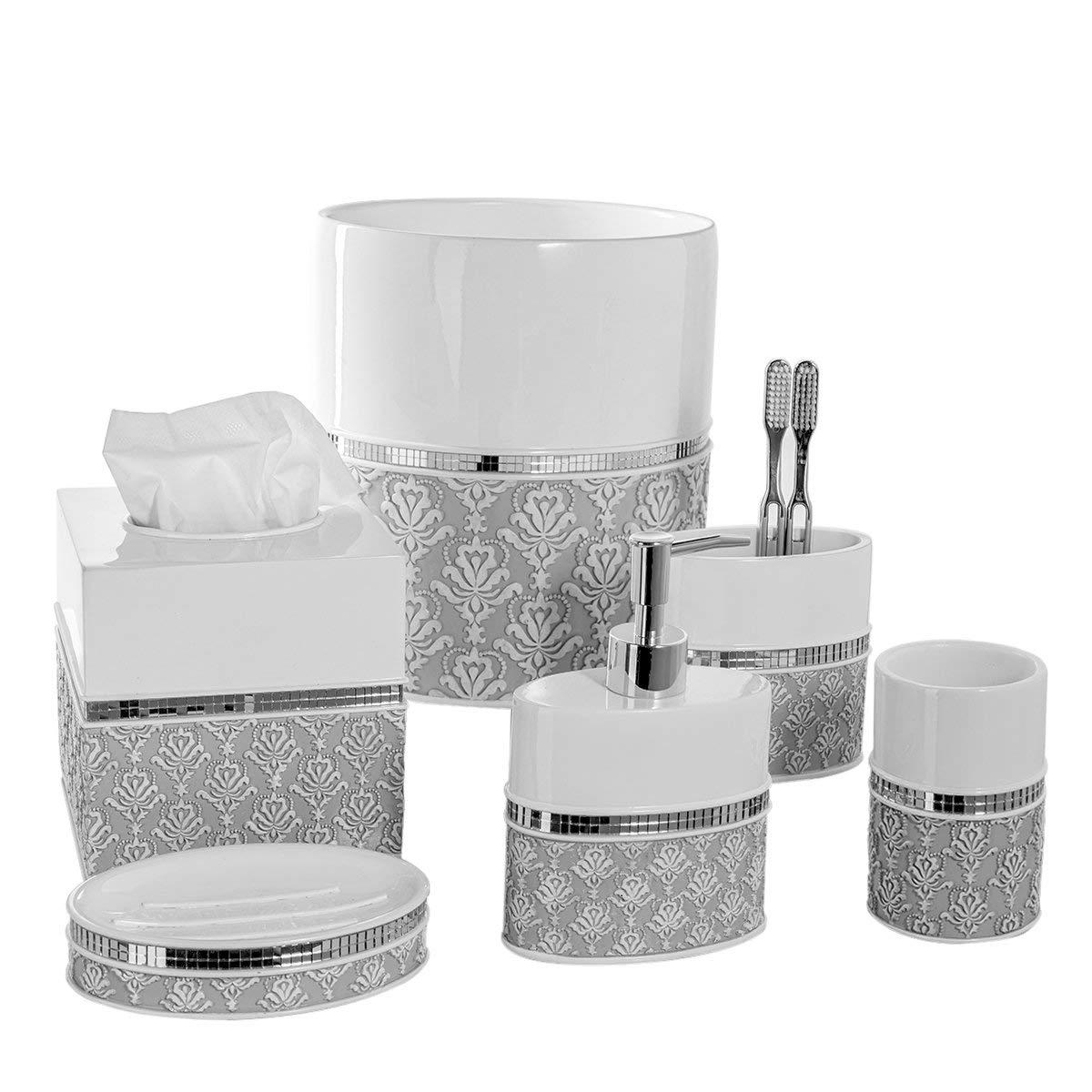 Creative Scents Mirror Damask 6 Piece Set