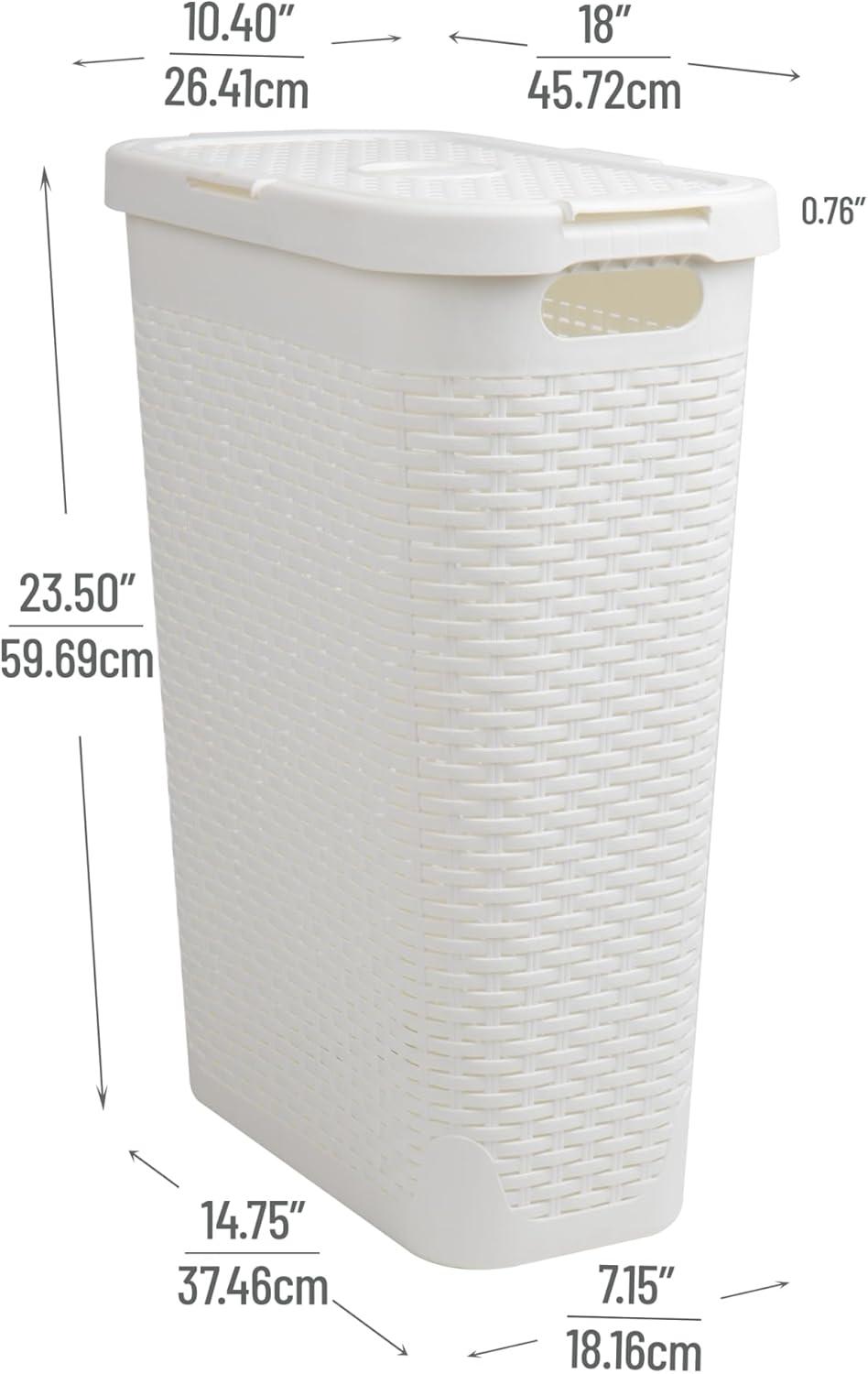 Mind Reader 40 Liter Slim Laundry Basket