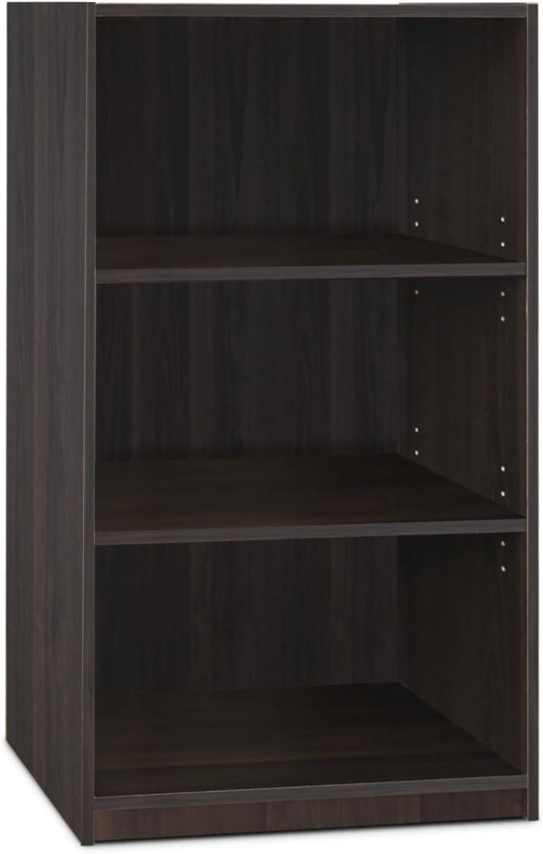 Furinno 3-Tier Bookcase with Adjustable Shelves for Study Home Office Kids Room