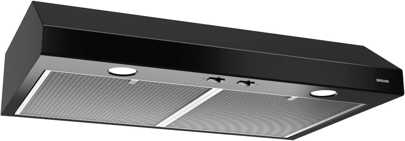 Broan Black 36-Inch Convertible Under-Cabinet Range Hood