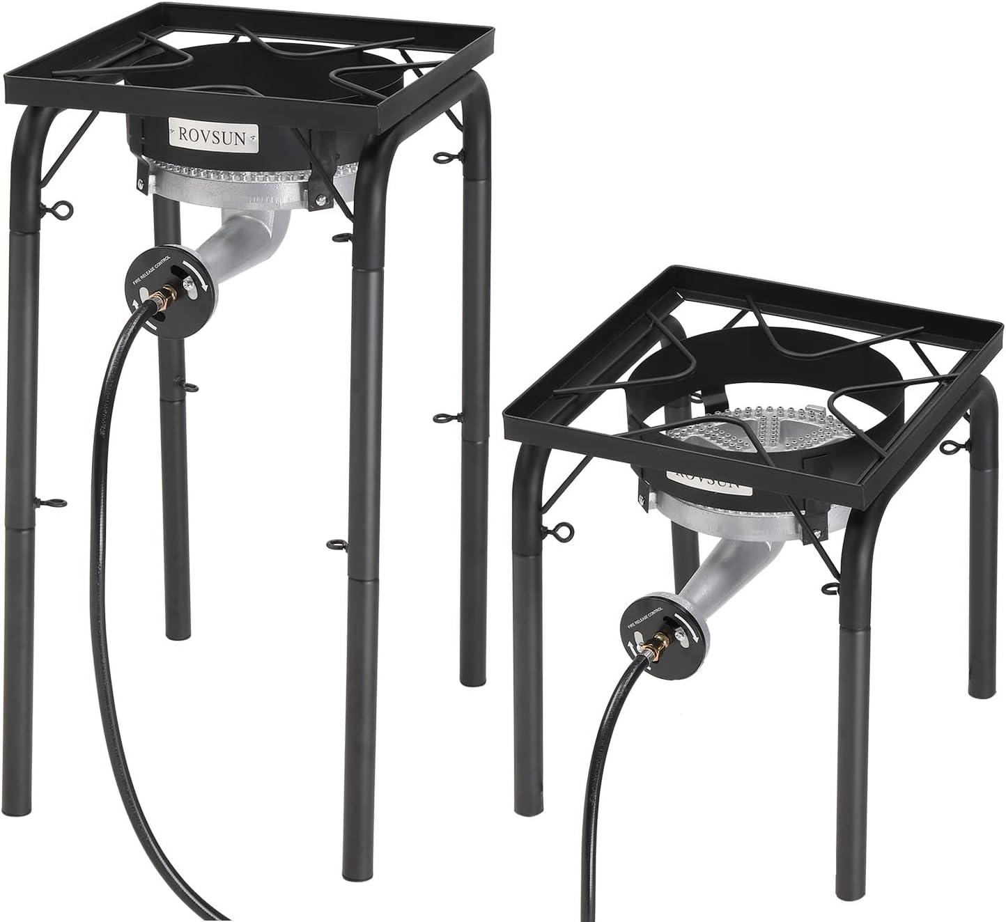 High Pressure Black Cast Iron Single Burner Gas Stove