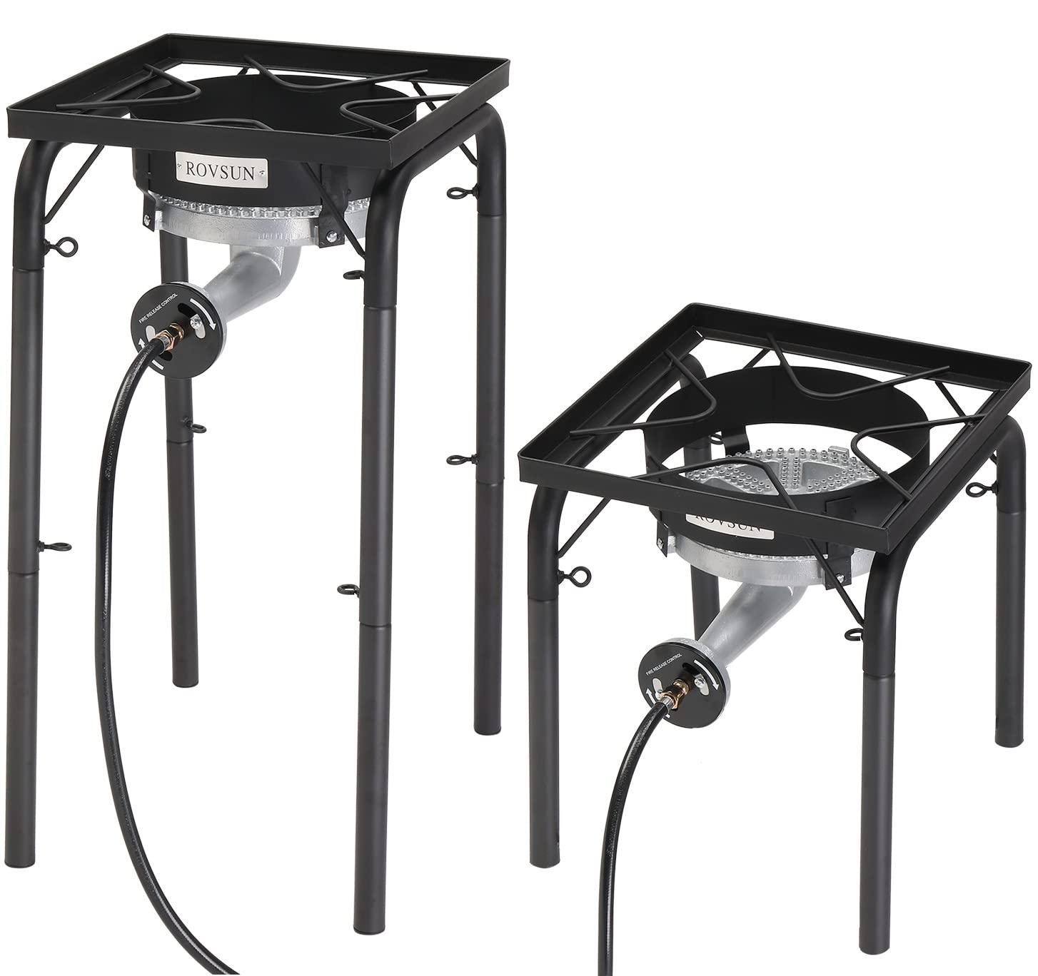 High Pressure Black Cast Iron Single Burner Gas Stove