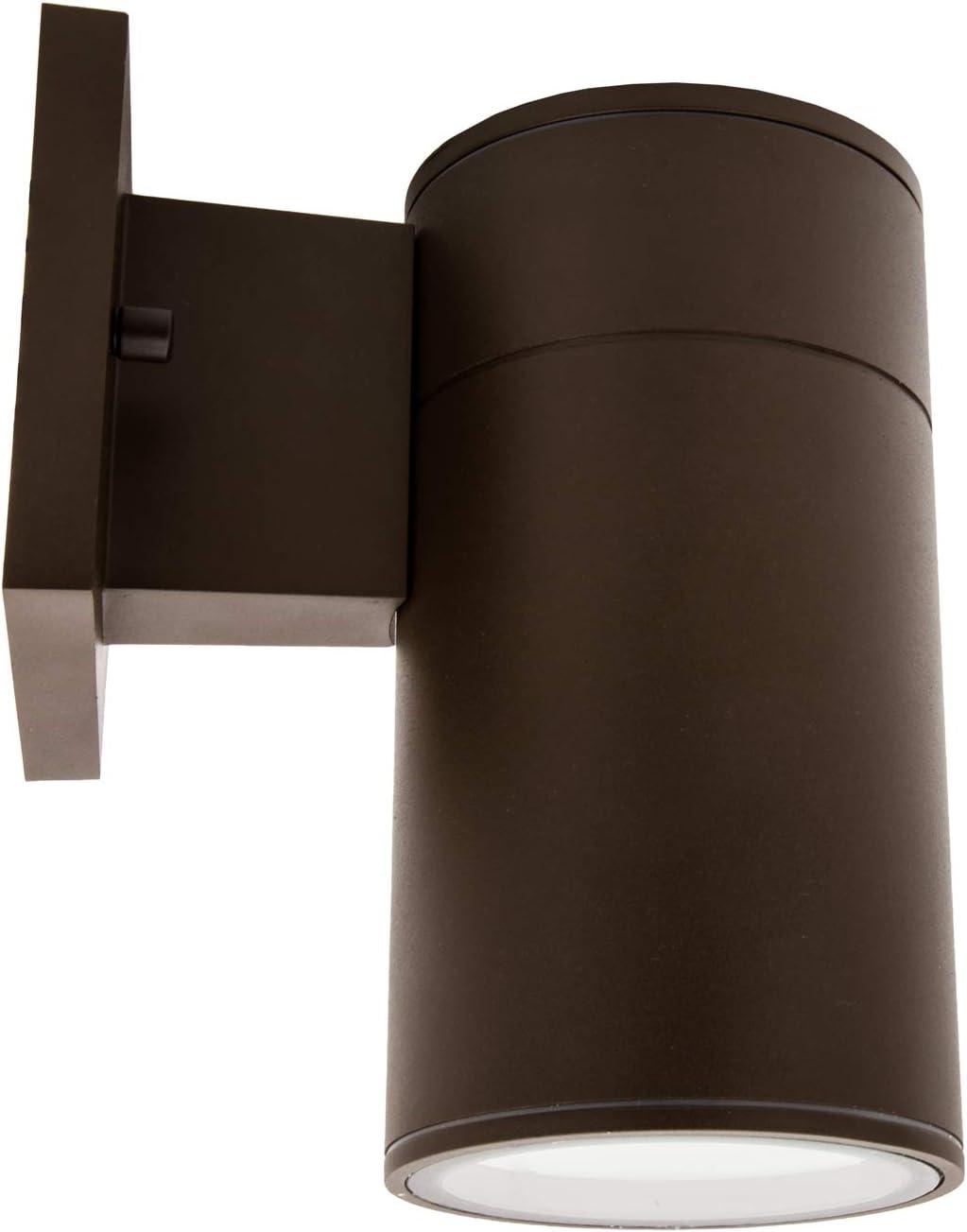 Maxxima LED Cylinder Outdoor Wall Wash, Sconce Light, 12 Watt, 840 Lumens, 3000K Warm White, Dusk to Dawn Sensor