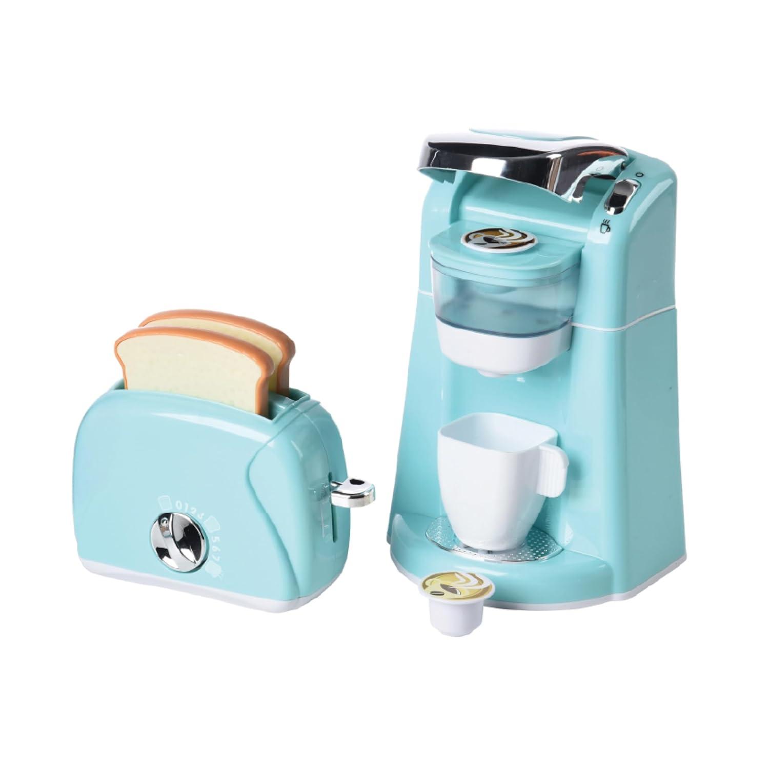 PLAY Kitchen Appliance Toys for Kids Pretend Play Blender Toaster Coffee Maker for Ages 3+