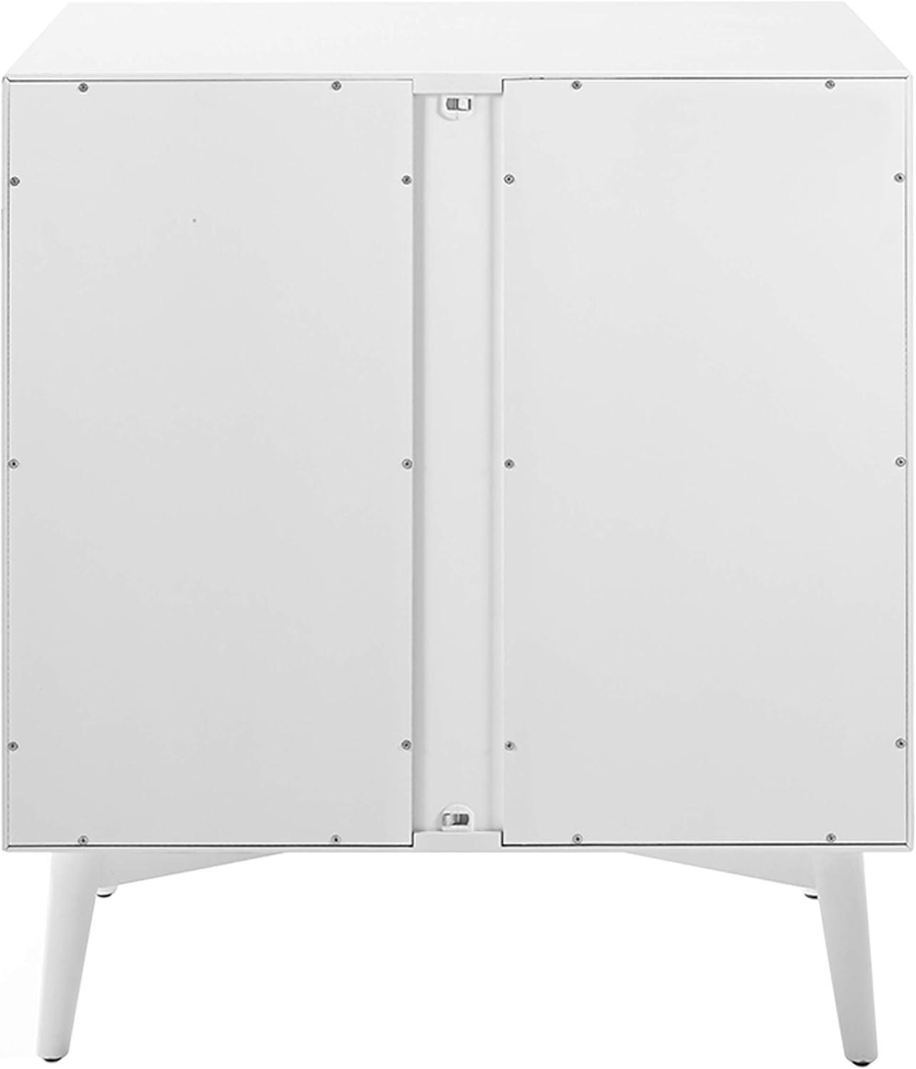 Crosley Landon 2 Door Bar Cabinet in White