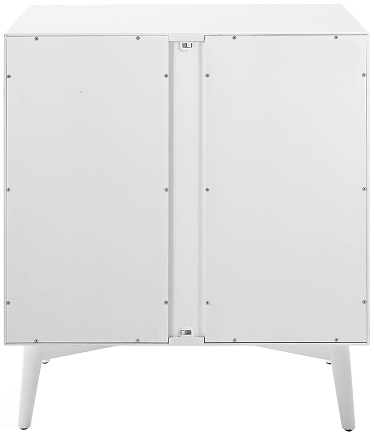 Crosley Landon 2 Door Bar Cabinet in White