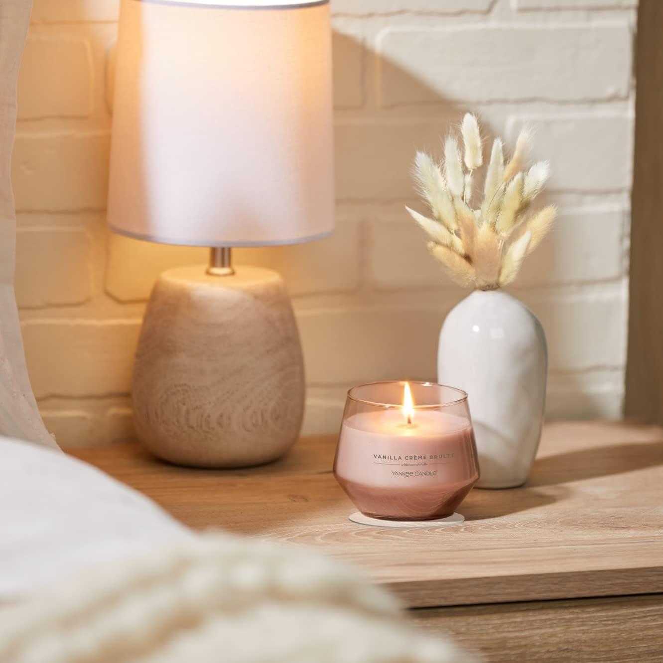 Yankee Candle Studio Scented Candle, Vanilla Crème Brûlée, Premium Plant Wax Blend, 10 oz Jar, Up to 50 Hour Burn Time