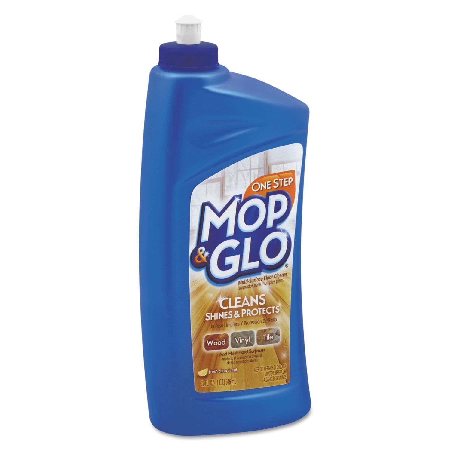 MOP & GLO Triple Action Floor Cleaner, Fresh Citrus Scent, 32 oz Bottle