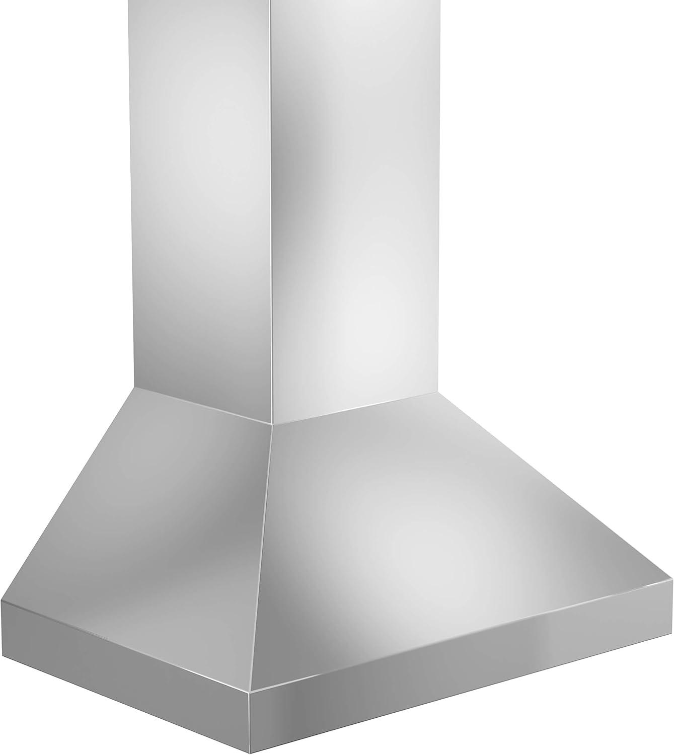 54" ZLINE 500 CFM Convertible Wall Mount Range Hood in Brushed 430 Stainless Steel