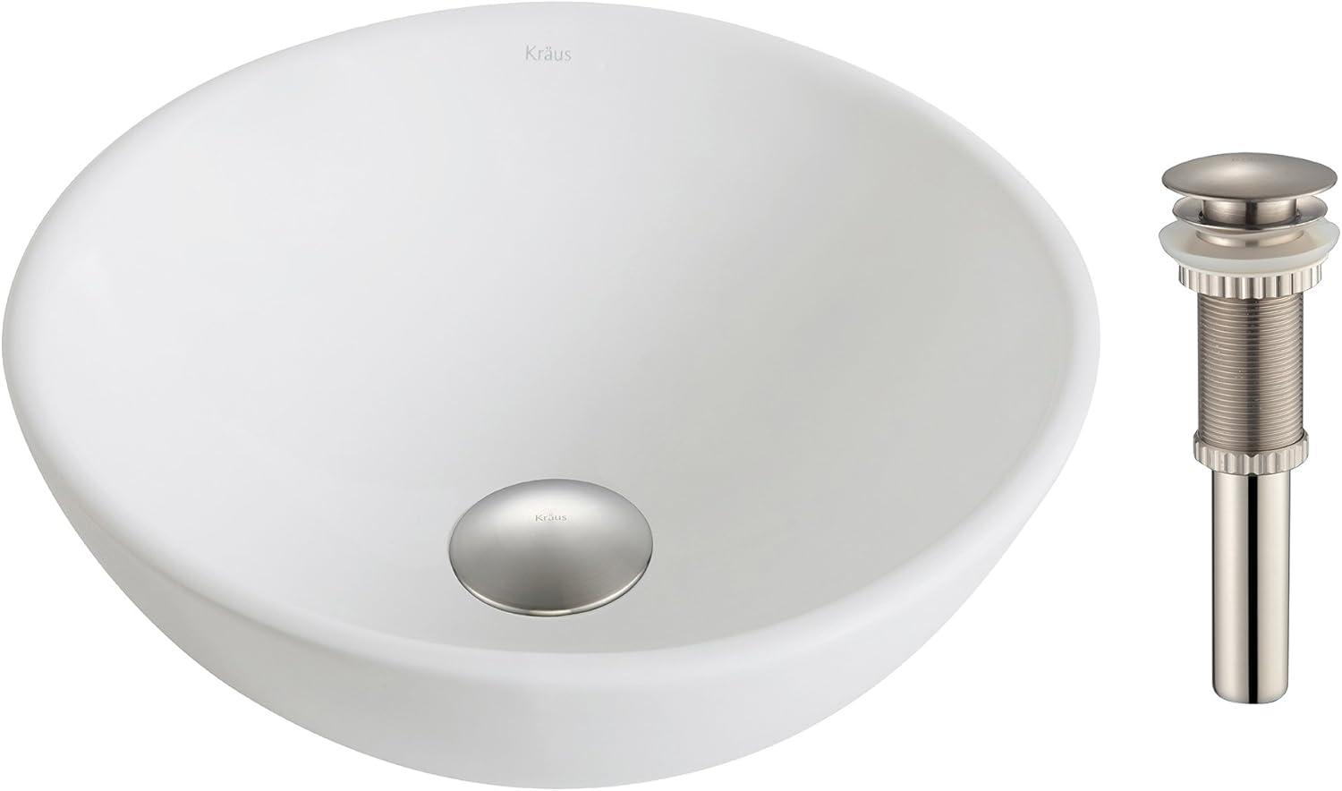 KRAUS Elavo™ Thin Ceramics Vessel Bathroom Sink