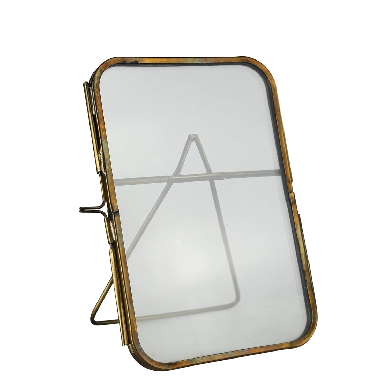 HomArt Arroyo Frame, Holds 4 x 6 inches Photo, Brass