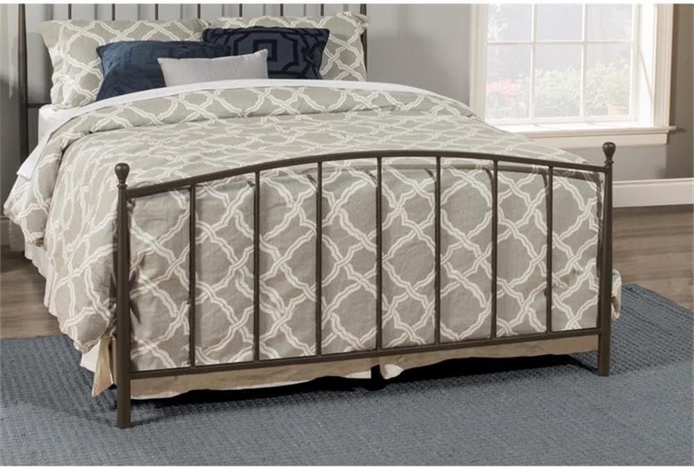 Hillsdale Furniture Warwick Gray Bronze Metal Queen Bed