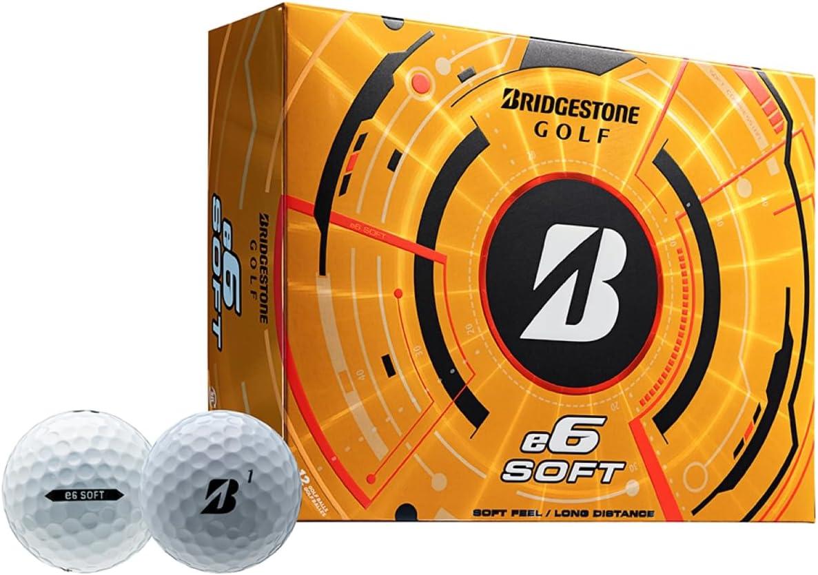 Bridgestone Golf E6 Soft Golf Balls - 12pk: 1.68 Diameter Polybutadiene Ionomer