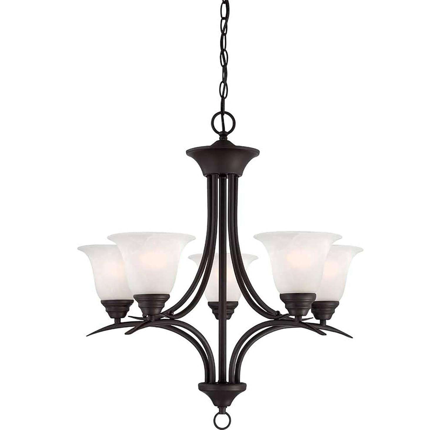 V5475-79 Trinidad 5-Light Chandelier, Antique , 23.75" x 23.75" x 24.5"