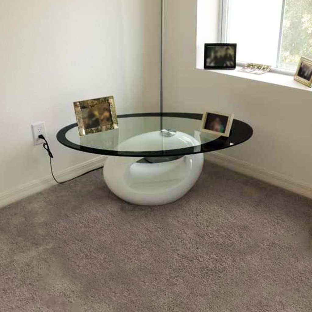 Orren Ellis Glass Top Coffee Table