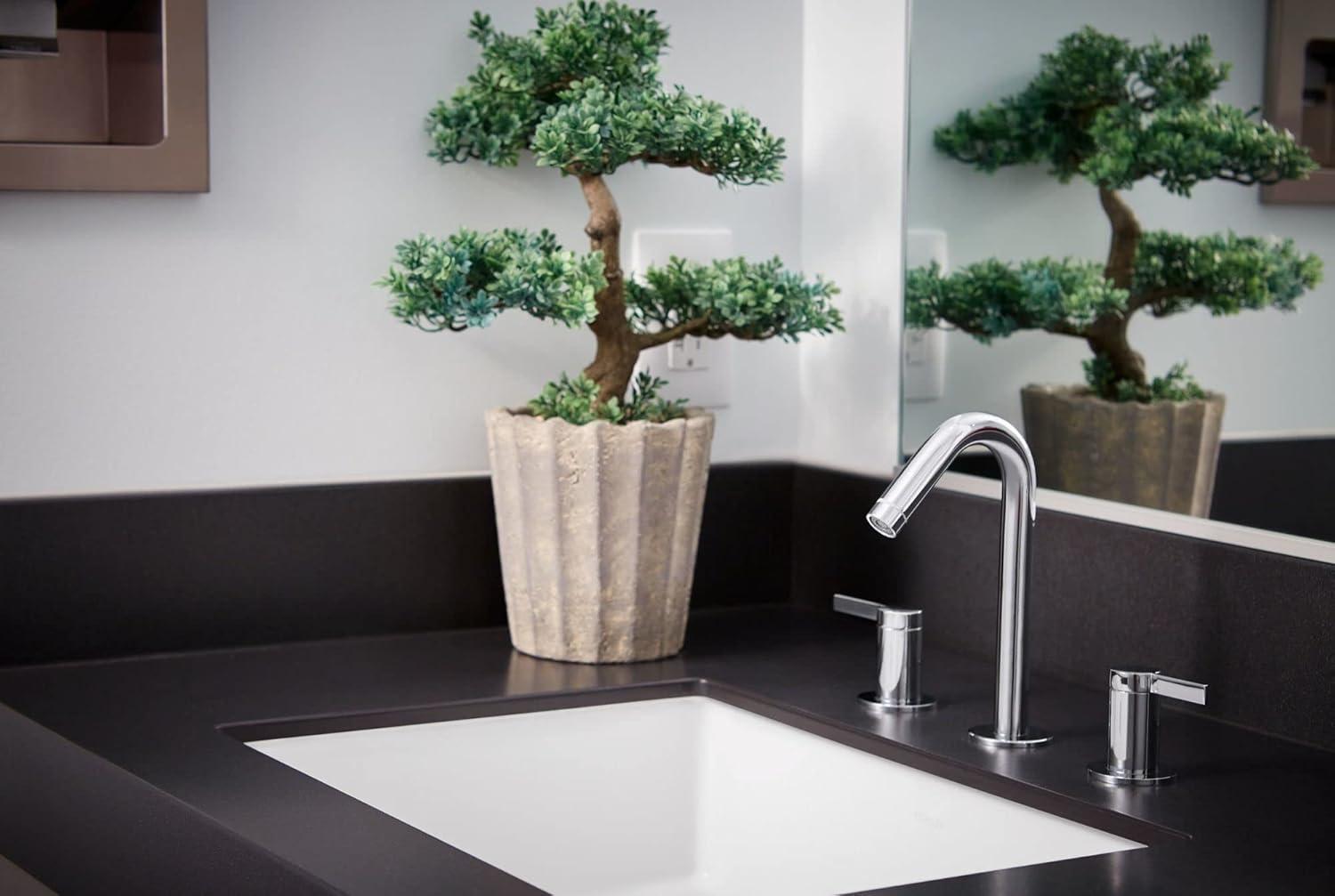 Verticyl Rectangular Undermount Bathroom Sink with Overflow