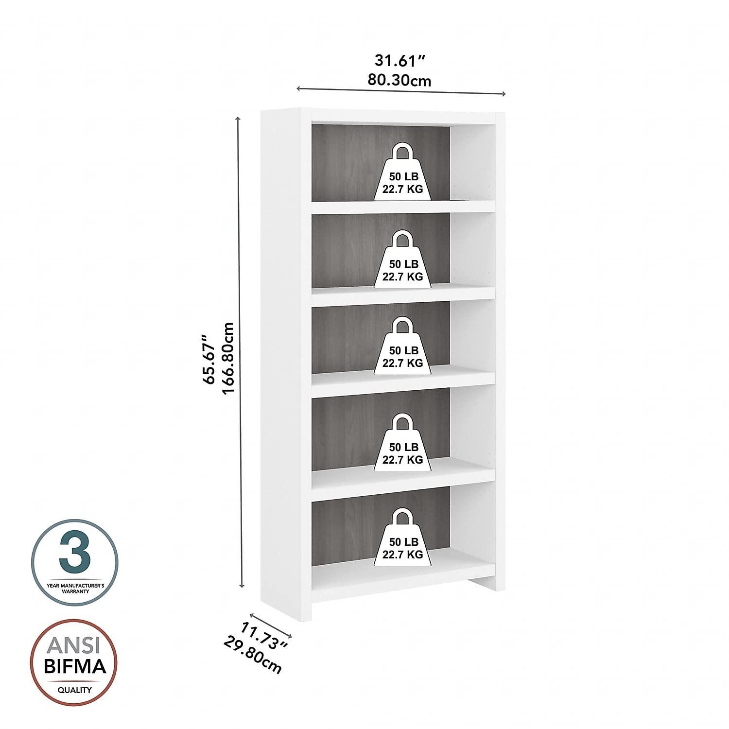 Echo 66" H x 32" W Standard Bookcase