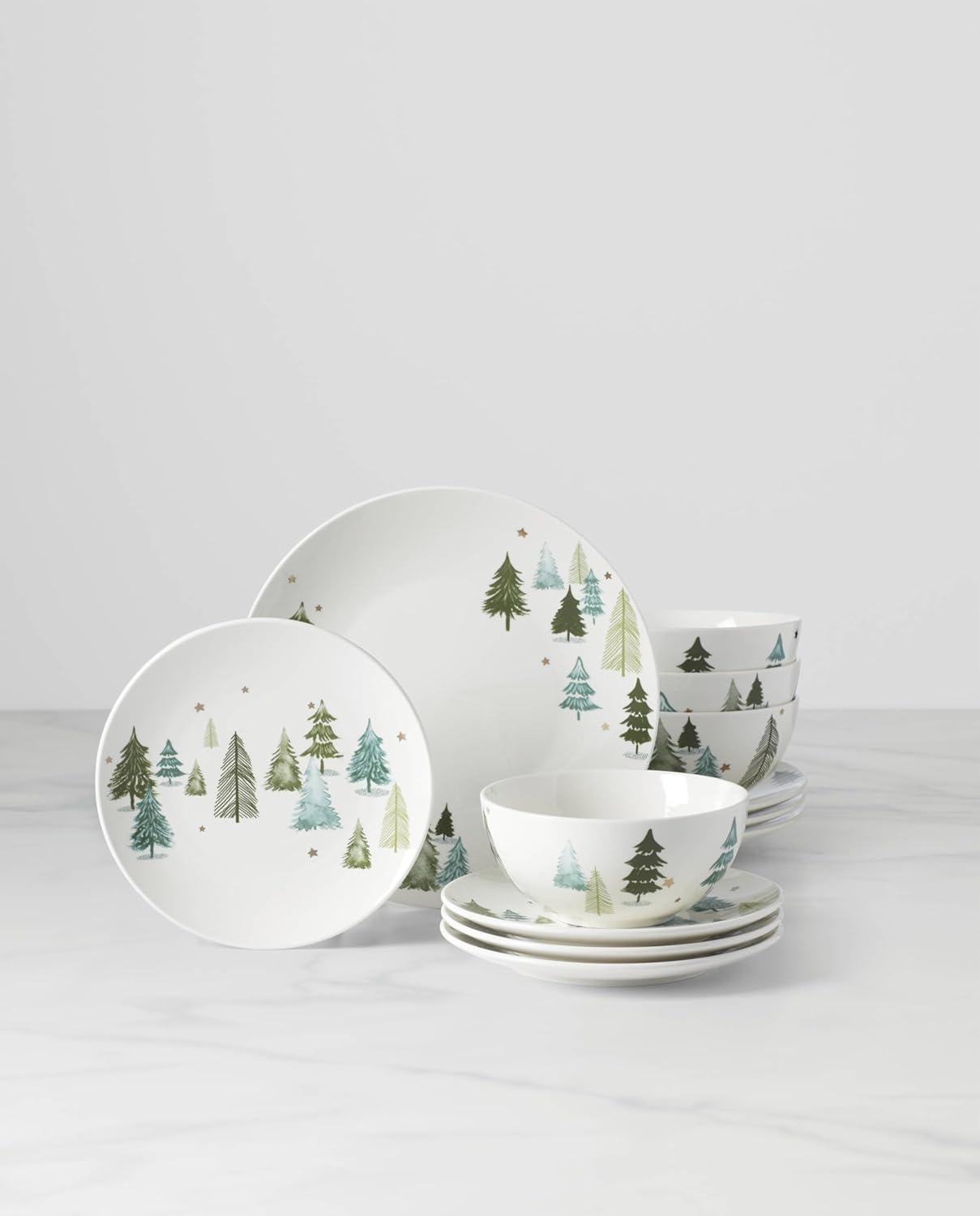 Balsam Lane 12-Piece Dinnerware Set