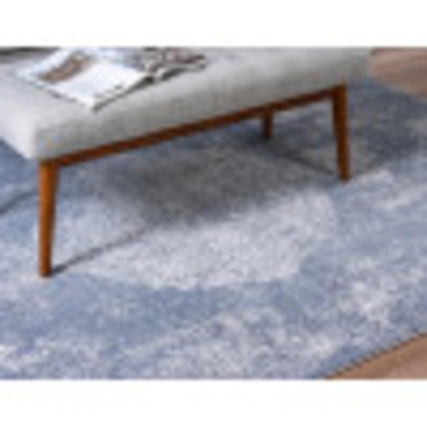 Unique Loom Portland Collection Area Rug - Woodburn (4' 1" Square Blue/Ivory)