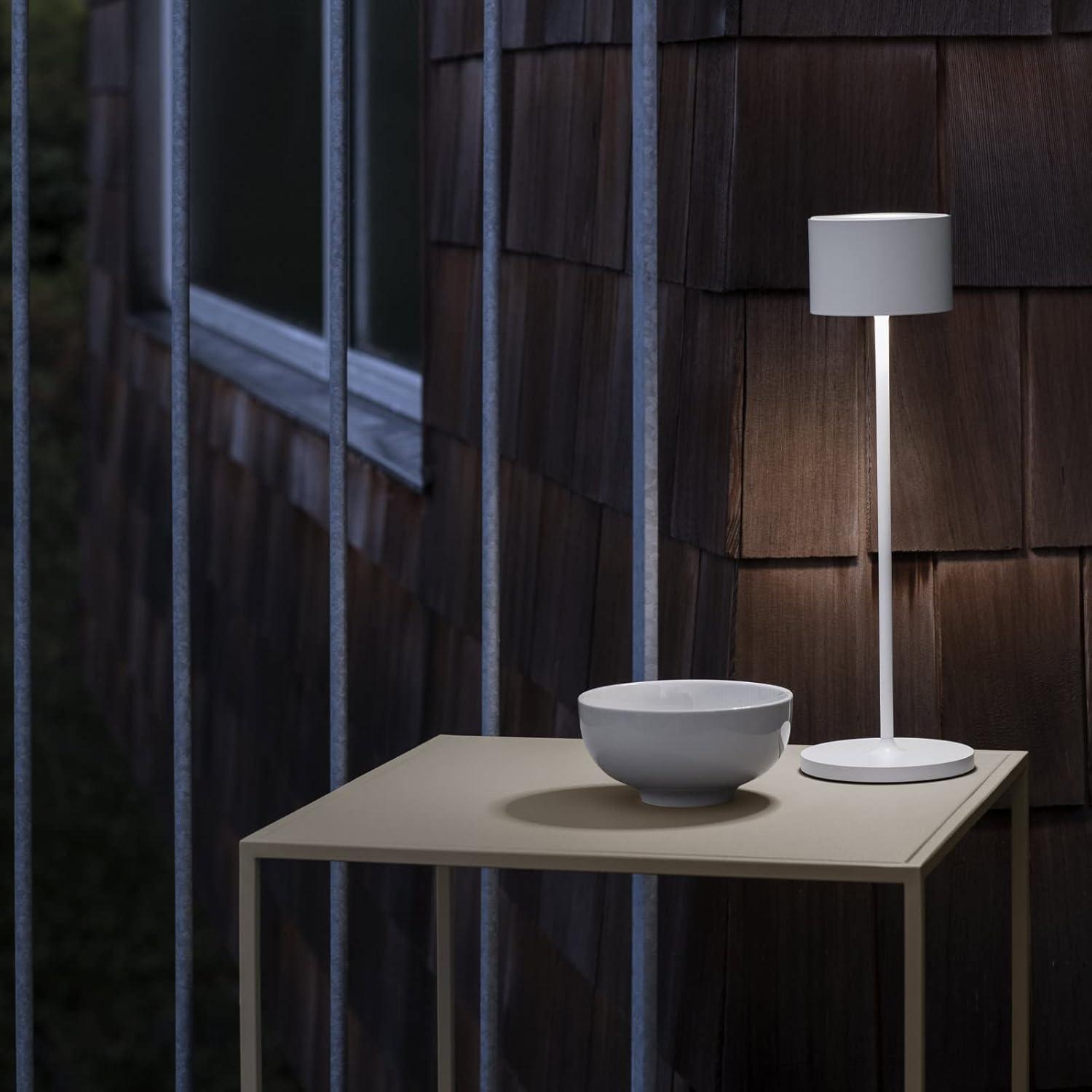 Farol Lacquered Grey Aluminum Outdoor Touch Lamp