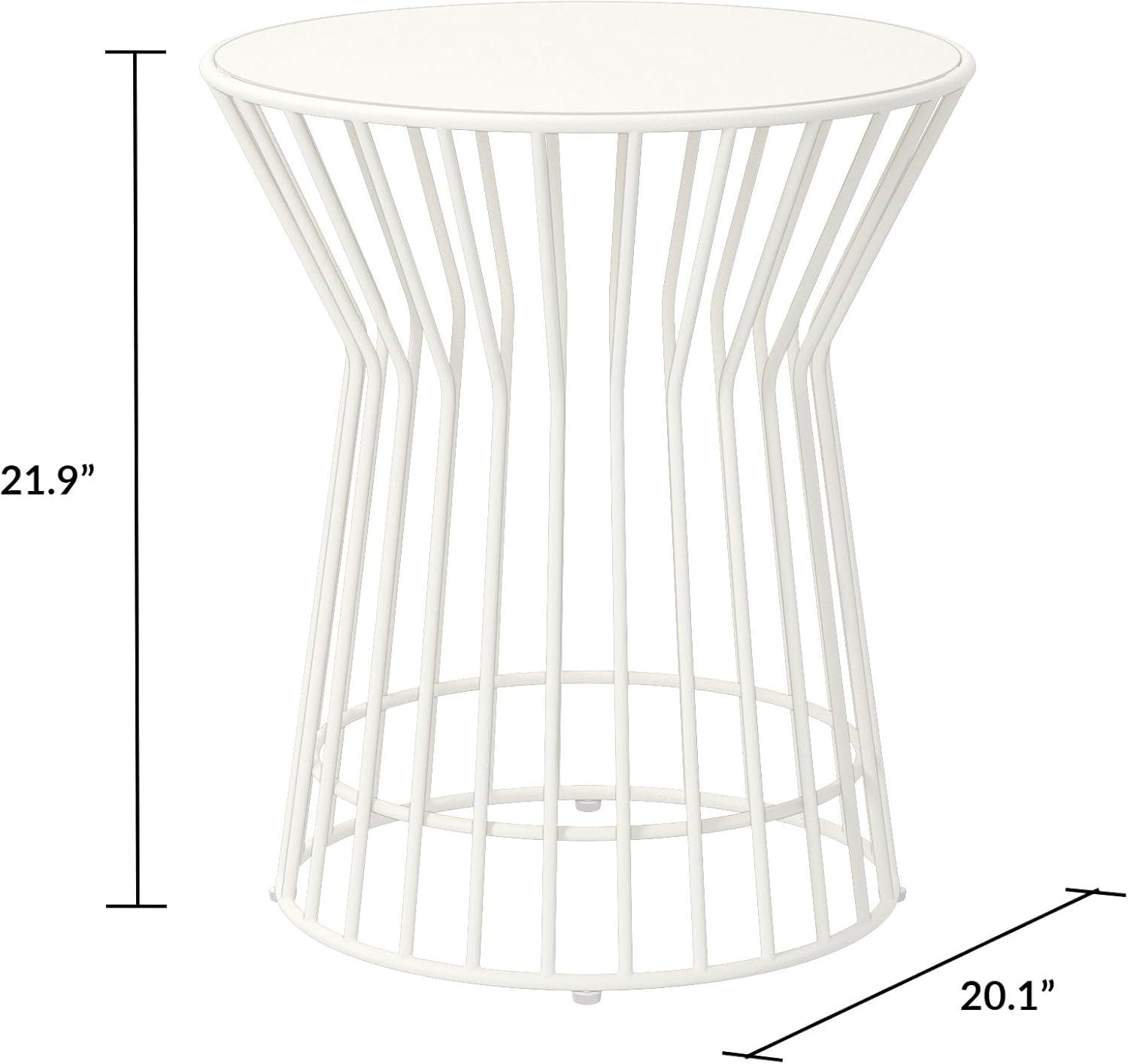 Roberta 20.08'' Metal Outdoor Side Table