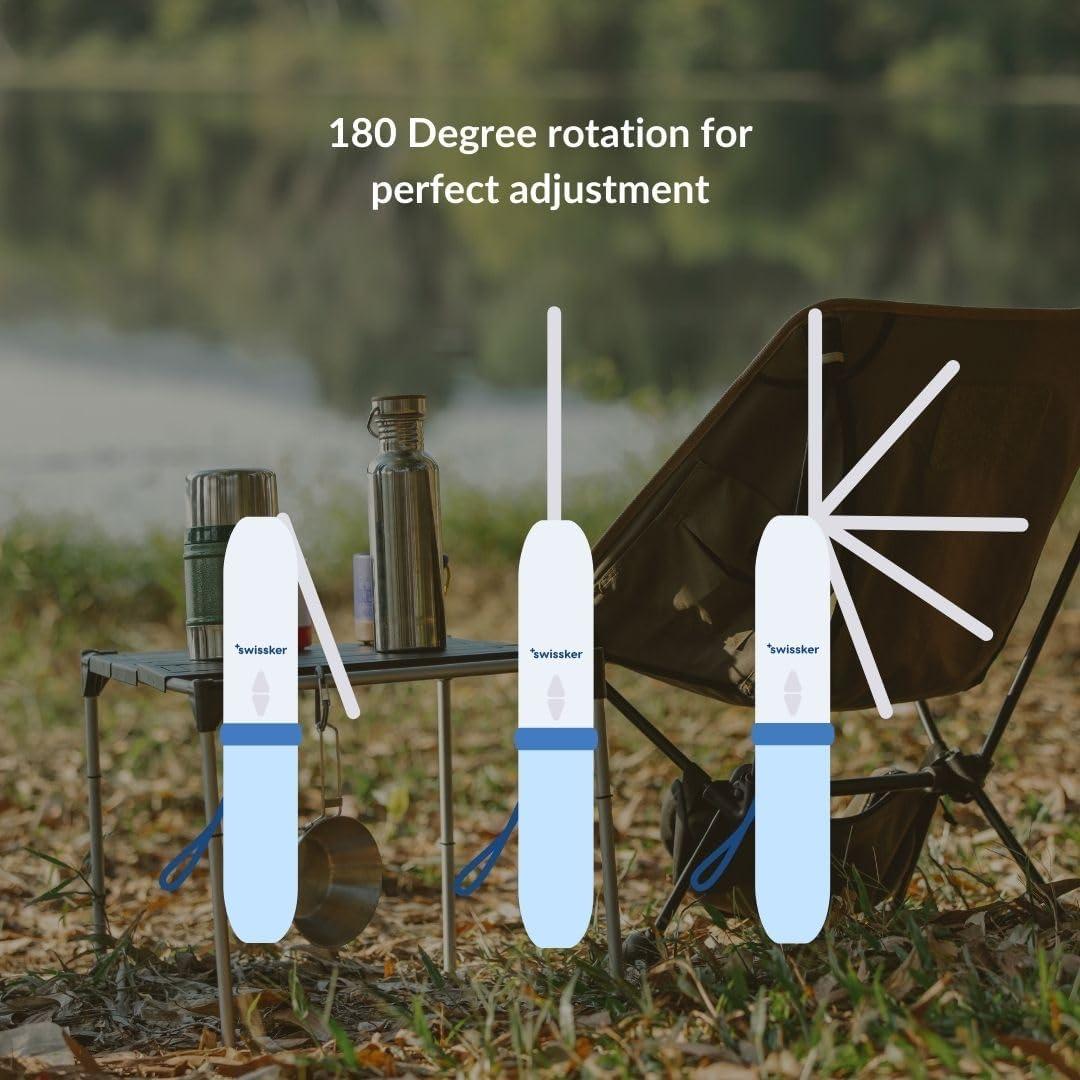 Swissker by Swissklip Aquavesi Portable Bidet| Rechargeable Portable bidet for travel| Portable Bidet For Women & Men for Menstruation, Soothing Postpartum, Perineal Care and Hemorrhoid