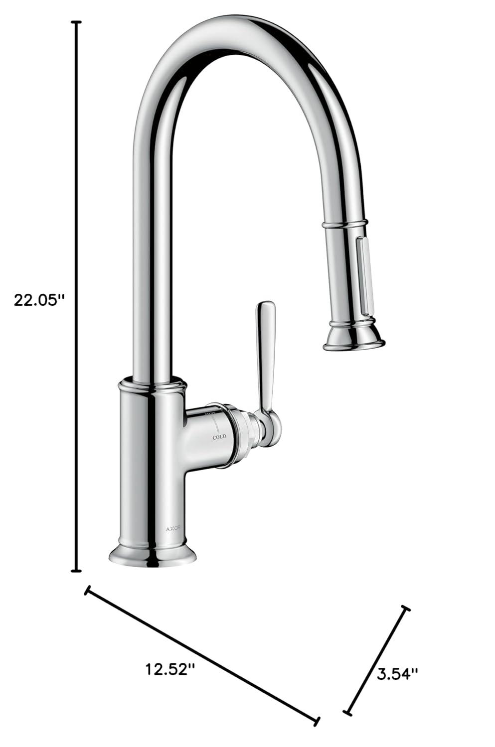 AXOR Montreux Pull Down Kitchen Faucet