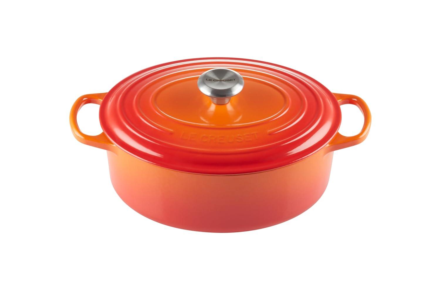 Le Creuset Cazuela Ovalada de Hierro Fundido Signature de 29 Cm, Llama