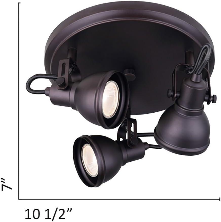 Oil Rubbed Bronze Adjustable 3-Light Track Fixture