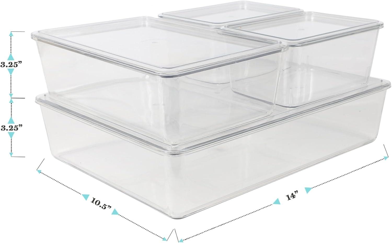 Martha Stewart Brody Premium Plastic Storage Bins With Lids