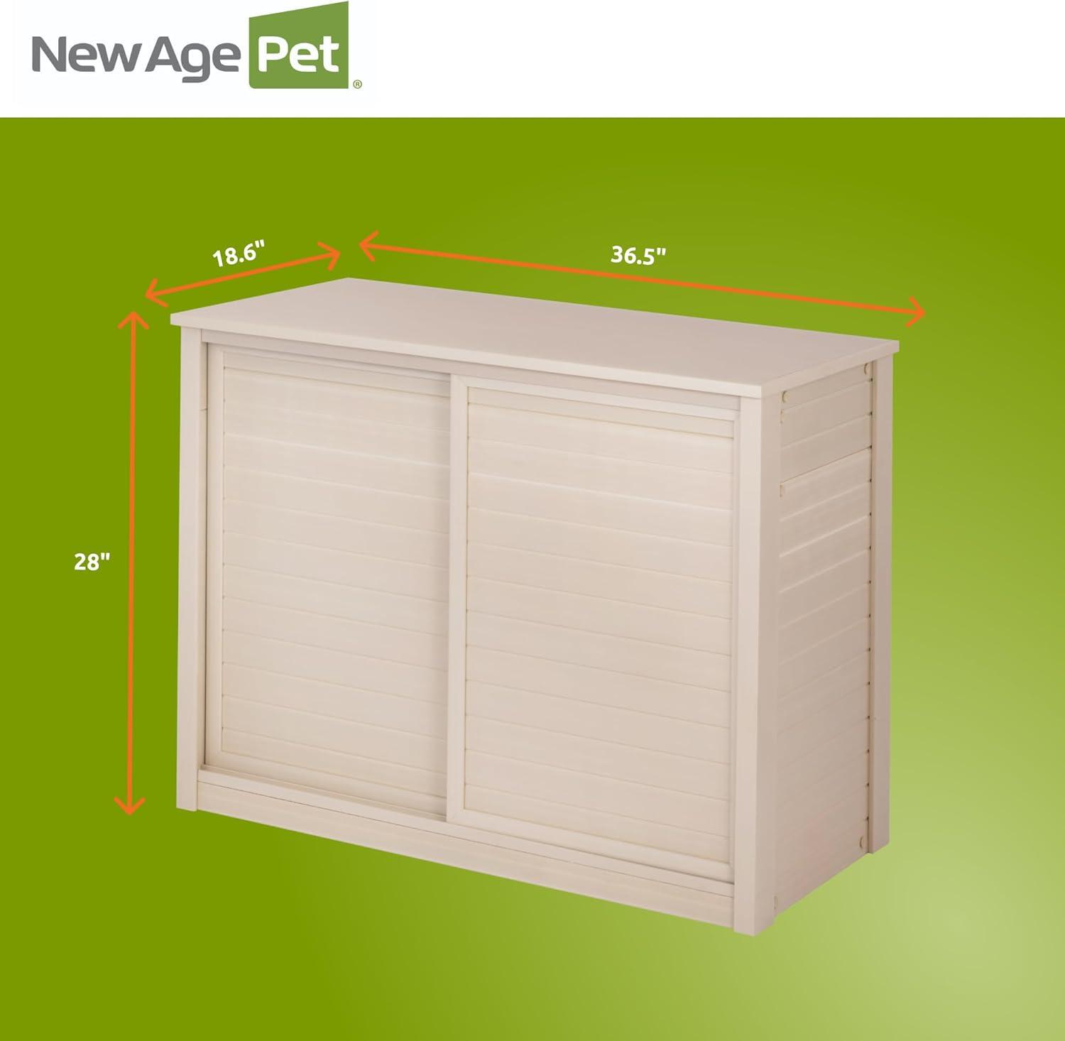 New Age Pet® ECOFLEX® Versa Stand Storage Cabinet for Pets, 36 in. Composite, Non-Toxic, Easy Assembly, Ideal for Extra Bedding, Food, Toys, Accessories Storage