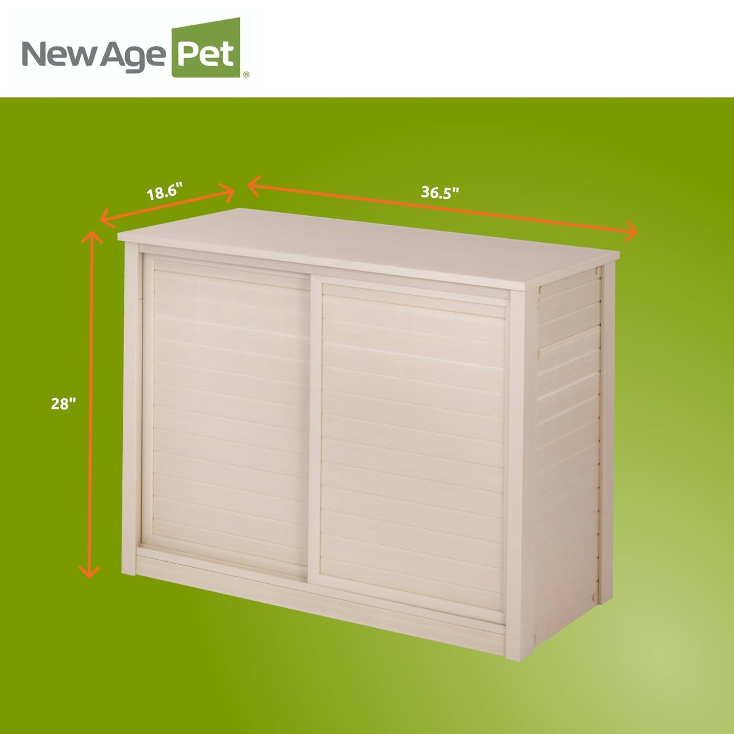 New Age Pet® ECOFLEX® Versa Stand Storage Cabinet for Pets, 36 in. Composite, Non-Toxic, Easy Assembly, Ideal for Extra Bedding, Food, Toys, Accessories Storage