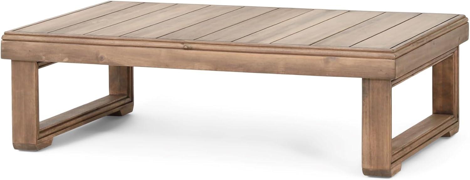 Westchester Brown Acacia Wood Rectangular Outdoor Coffee Table