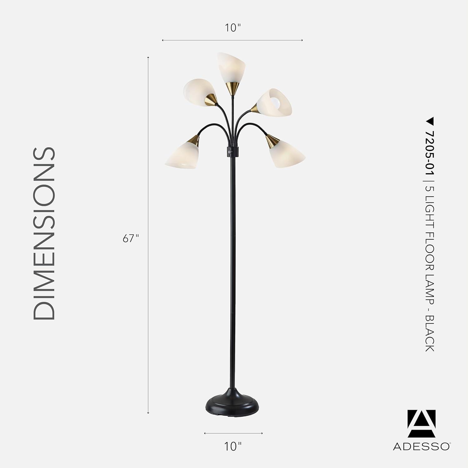 Simplee Adesso 5 Light Floor Lamp